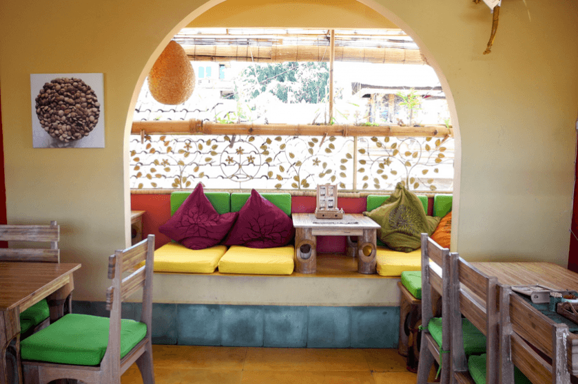 Earth Cafe couches in Bali